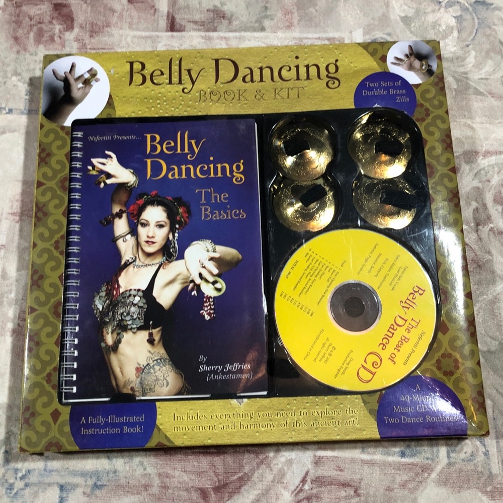 Belly Dancing Book & Kit with Zills